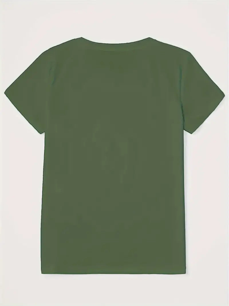 camiseta Casual de Manga Corta para Women'
